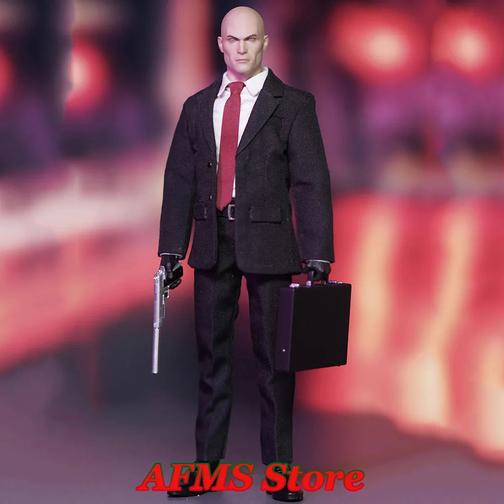 

1/12 Scale Collectible Hitman 47 Timothy Olyphant 6 inch Full Set Action Figure with Cloth Clothes Model for Fans Holiday Gifts