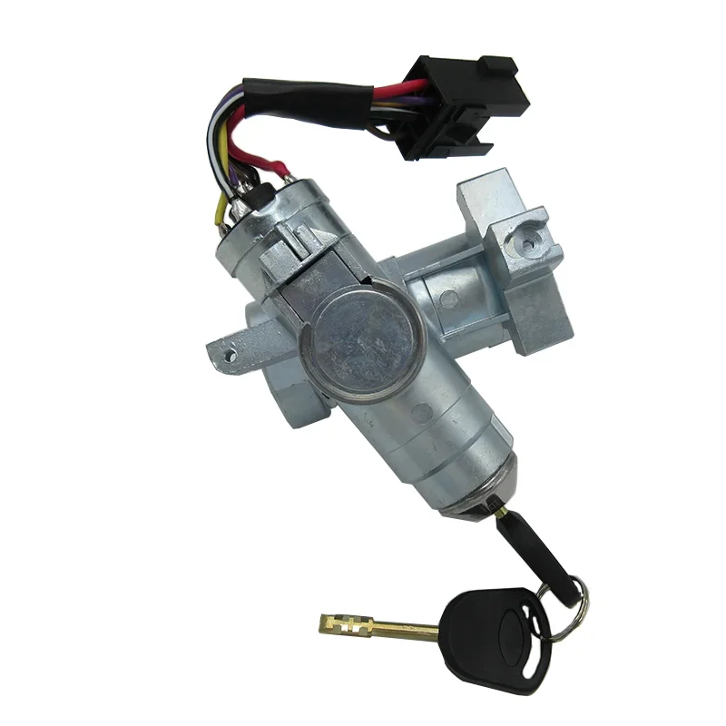 6 контактов Замок зажигания рулевого управления Корпус с 2 ключами для Ford Transit