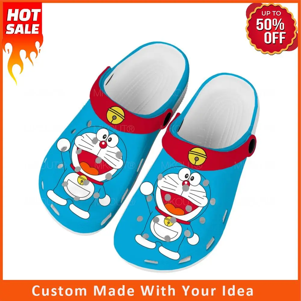 

Nobita Nobi Дораэмон дружба мультфильм Домашние Сабо пользовательская обувь для воды Мужская Женская подростковая обувь садовые Туфли-сабо пляжные тапочки с дырками