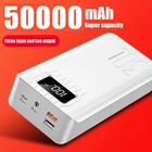 Новинка 2022, внешний аккумулятор, внешний аккумулятор с высокой мощностью, Внешний аккумулятор со светодиодной подсветкой и разъемом micro usb type-c, портативное зарядное устройство для мобильного телефона Xiaomi