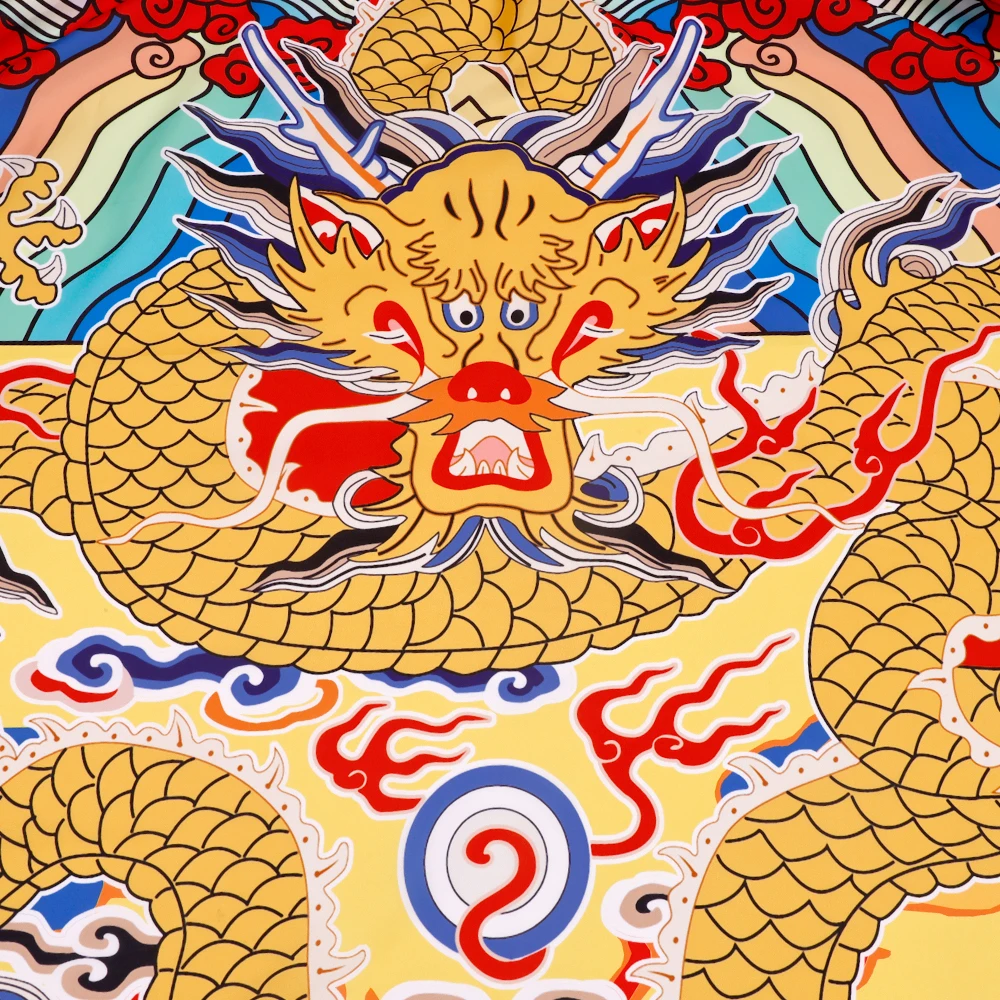 Новая искусственная Антистатическая Парикмахерская Ткань с рисунком дракона