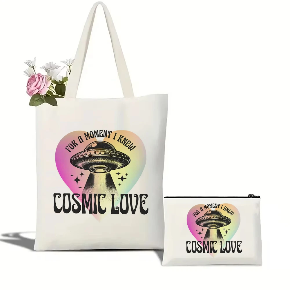 Сумка-тоут для путешествий с надписью космическая любовь