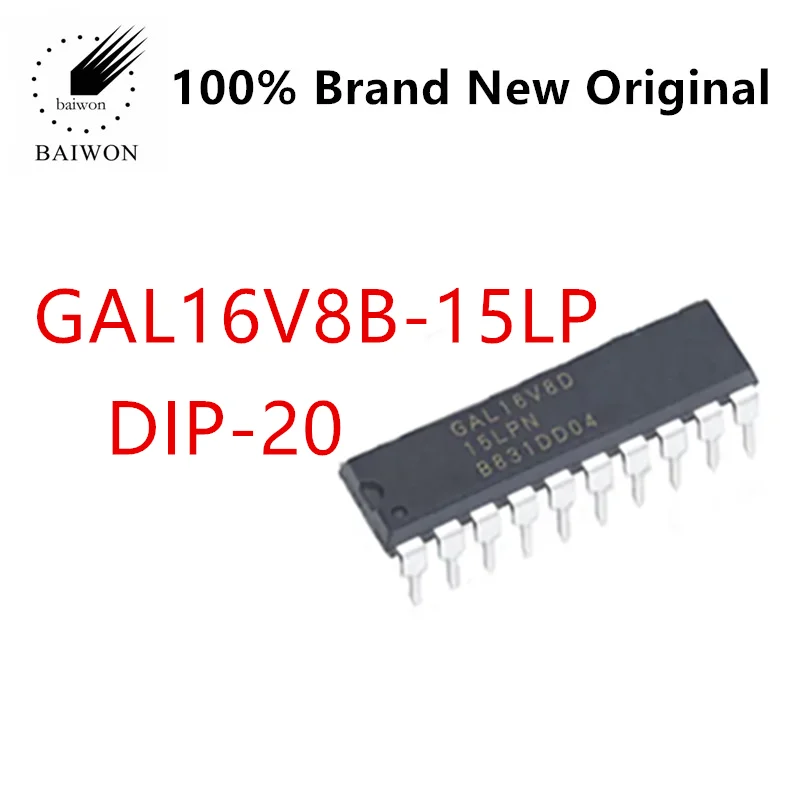 

100% Original IC Chips GAL16V8B-15LP Programmable Logic Device