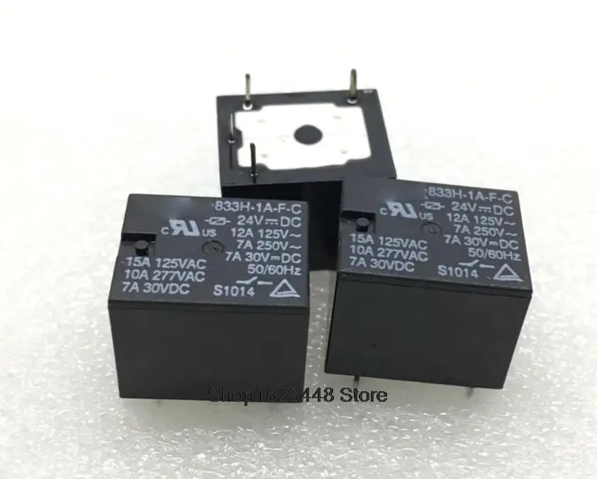 

Новое Происхождение 2 шт-5 шт./лот 833H-1A-F-C-24VDC 15A 4-контактный 833H-1A-F-C
