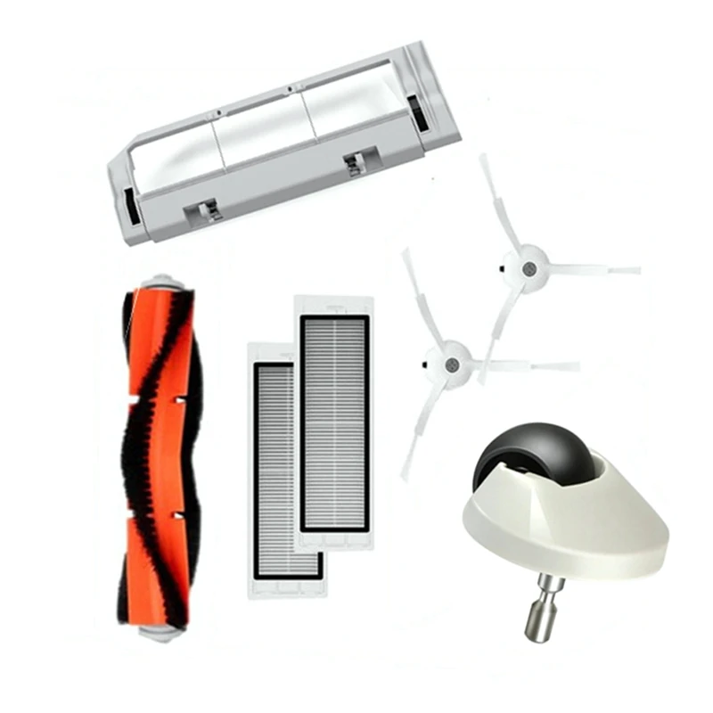 

Запчасти для пылесоса Xiaomi Mijia 1St Roborock S50 S51, фильтр НЕРА с основной боковой щеткой