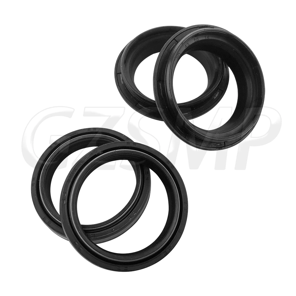 Фото Подходит для Yamaha FZ1 MT-03 BT1100 WR 250 500 XJR 1200 1300 R1 R6 XT660 X Z 43x55x9, сальник передней вилки и пылезащитный чехол №3