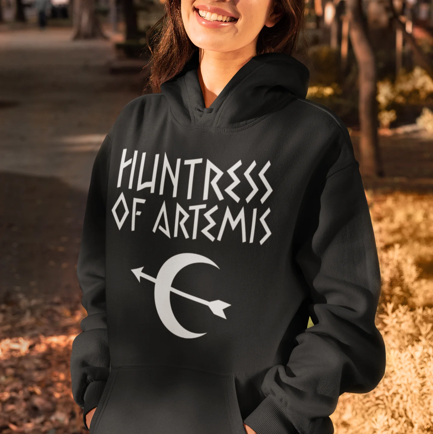 

Percy Jackson Hoodie Huntress Of Artemis Hoodies Printed Sexy Hoodies Women Streetwear Black Cotton Long Sleeve Pullover Hoodie
