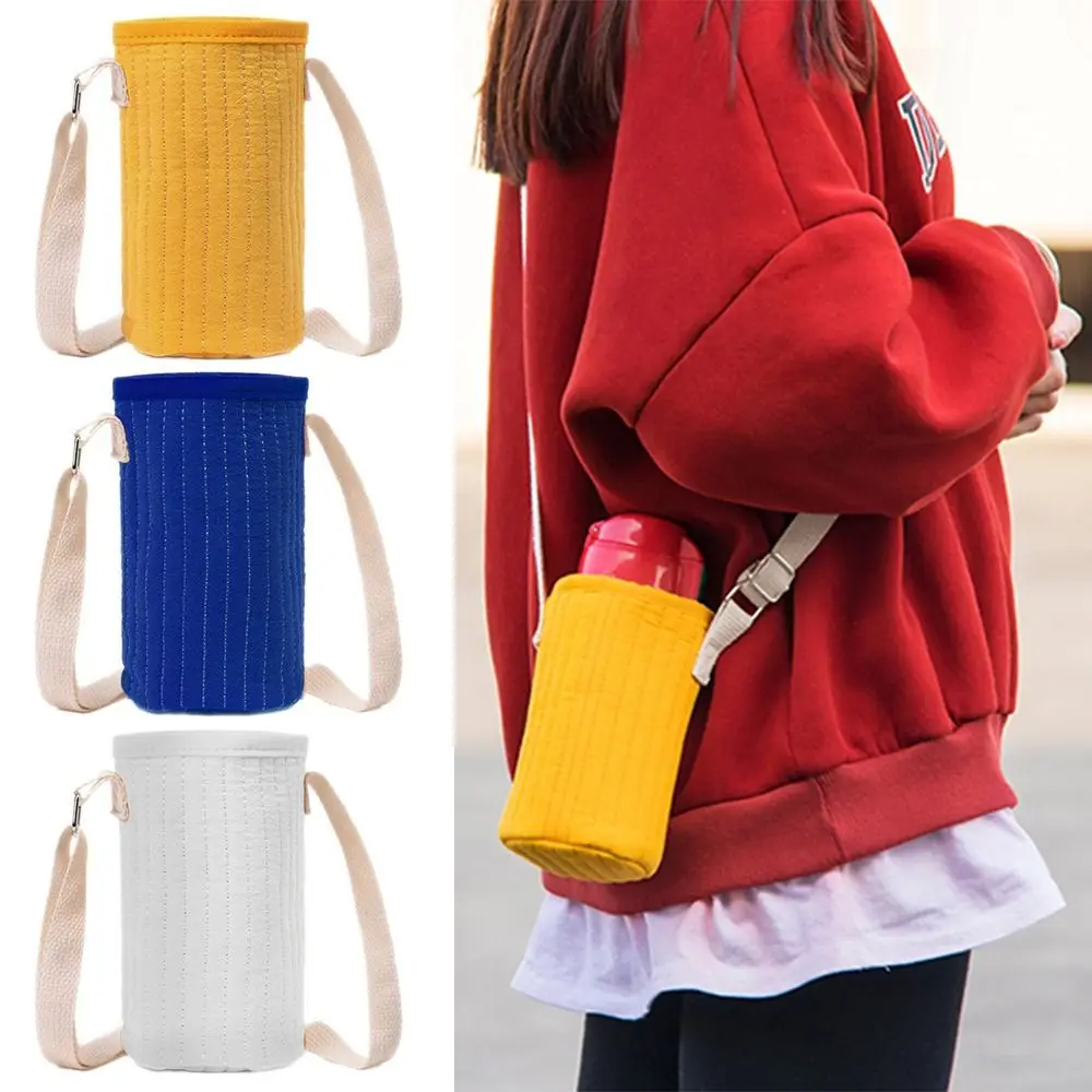 

Outdoor With Adjustable Strap Cellphone Holder Easy Carry Water Bottle Cover Bottle Carrier Cup Sleeve Insulated Bag