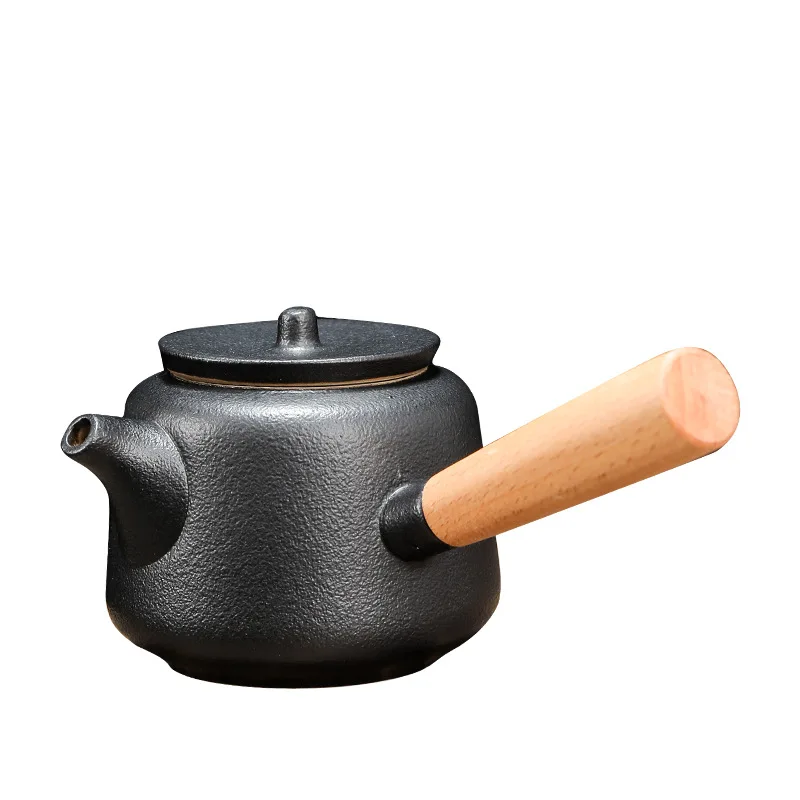 

Single Teapot Soaking Teapot Making Tea Pottery Outdoor Teapot Making Teapot Small One-person Imitation Wood Burning Retro