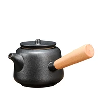 single teapot soaking teapot making tea pottery outdoor teapot making teapot small one person imitation wood burning retro