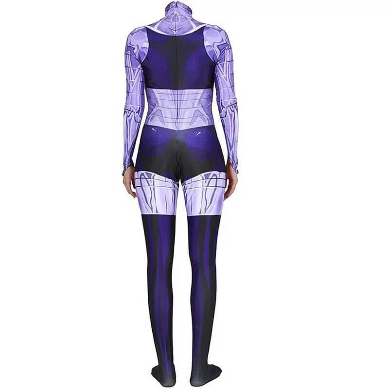 Женский костюм супергероя YJ Blackfire на Хэллоуин для косплея Женское боди Starfire