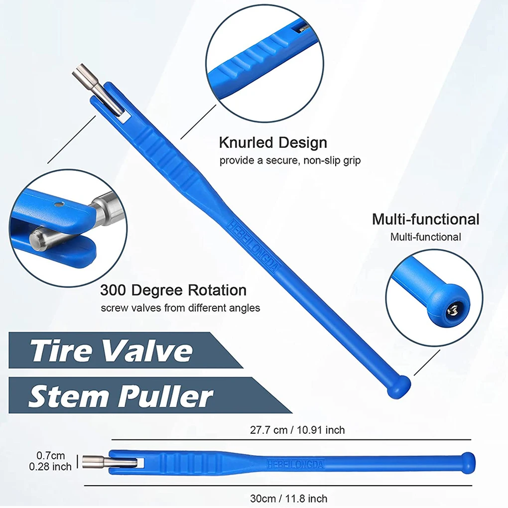 

43 Pieces/Set Cars Tire Valve Installation Tool Vehicle Stem Core Puller Fast Remover Repairing Maintenance Equipment