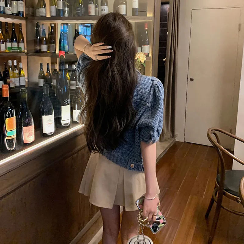 Женская джинсовая куртка свободная ковбойская в Корейском стиле с короткими