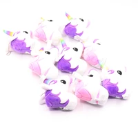 12cm soft unicorn plush toy key chain key ring bag charm pendant color lovely little pendant party favorite