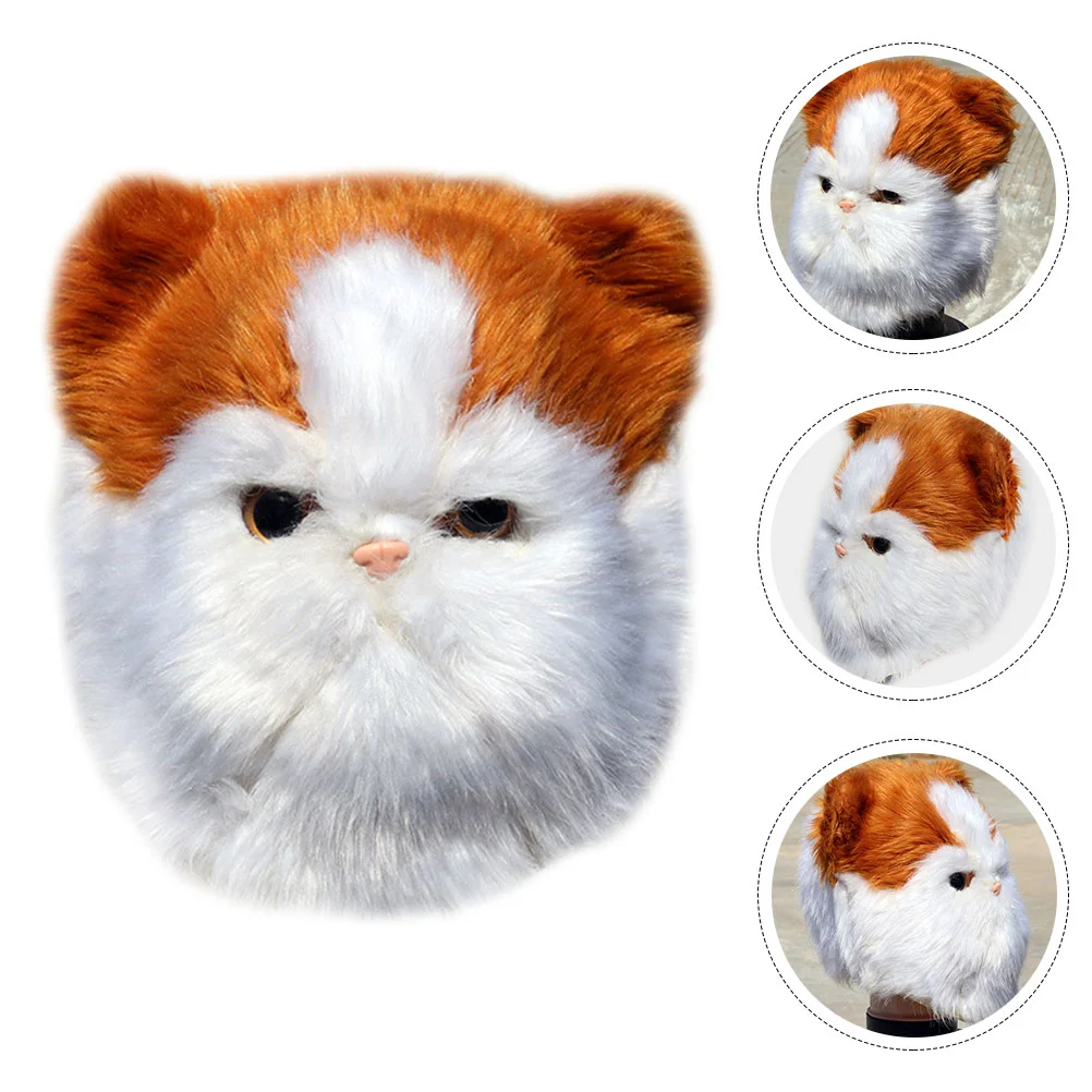 

Persian Cat Halloween Costumes Masquerade Supplies Fake Mask Animal Emulsion Prop Miss Kitten