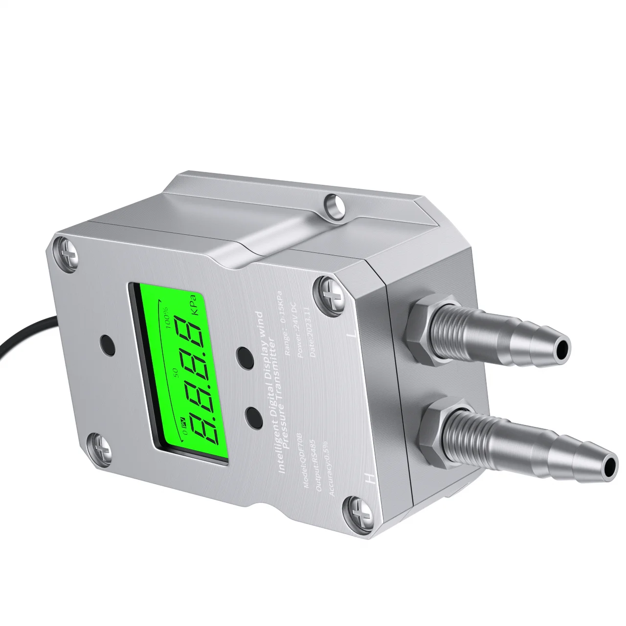 0-1 кПа 0-2 0-5 0-10 передатчик перепада давления ЖК-дисплей цифровой датчик ветра и
