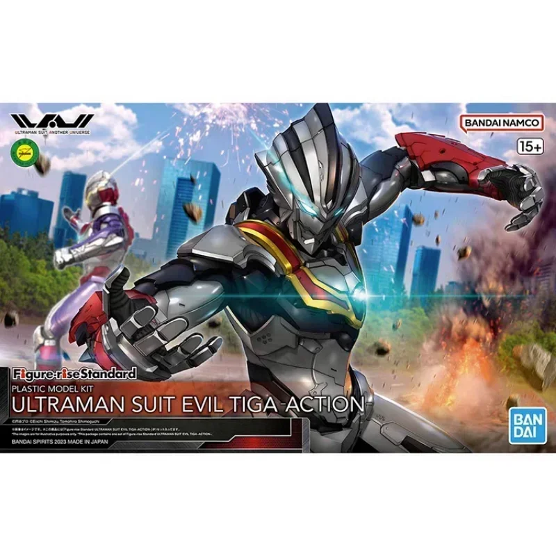 В наличии оригинальная аниме-фигурка Bandai FRS ULTRAMAN SUIT EVIL TIGA ACTION в сборе модель