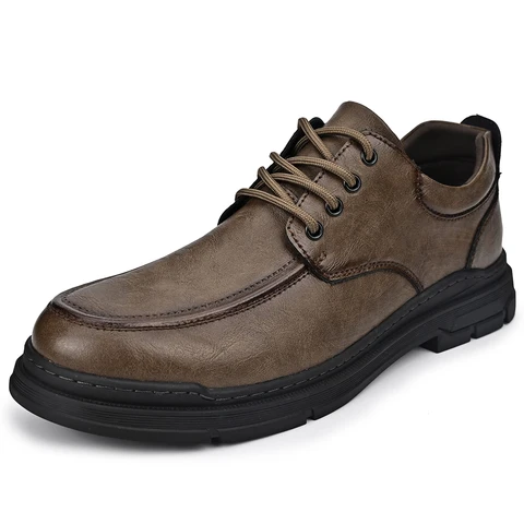 Оксфорды мужские кожаные, классические туфли, винтажный стиль, повседневная обувь, деловые кроссовки, новый дизайн, ручная работа