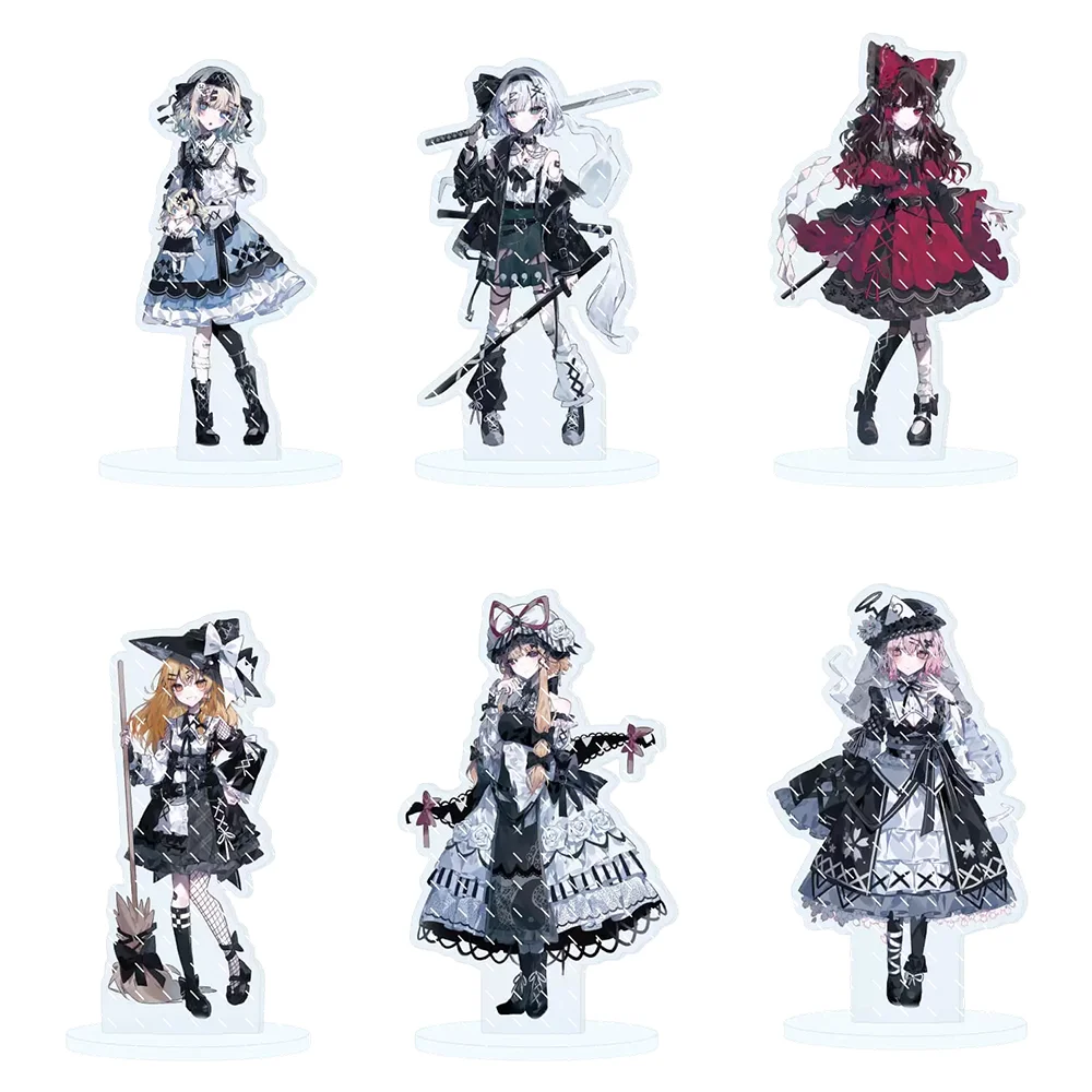Фото Игра Touhou Project 15 см акриловая подставка Kirisame Marisa Hakurei Reimu Izayoi Sakuya настольные украшения аксессуары Декор подарки №1