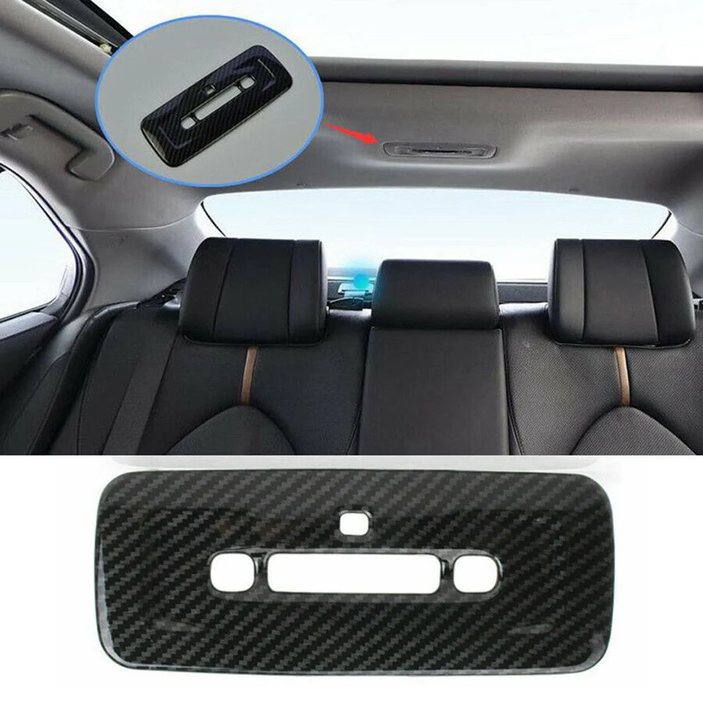 Для Toyota Camry 2018-2020 стиль из углеродного волокна задняя лампа для чтения отделка