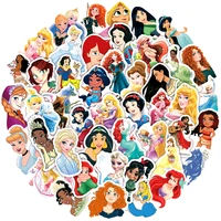 103050pcs cartoon disney cute princess stickers aesthetic decal decoration laptop motorcycle luggage car sticker for girl kid
