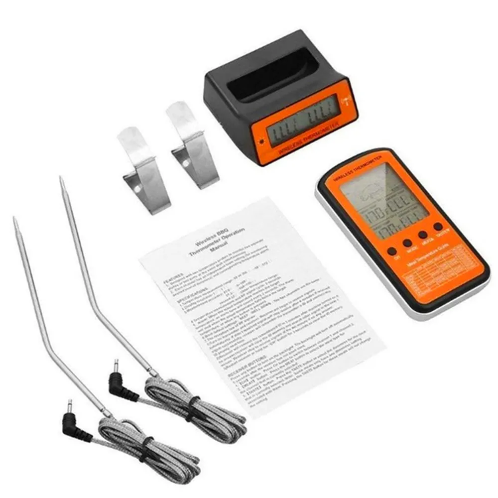 Беспроводной цифровой термометр для мяса прибор измерения температуры с двойным