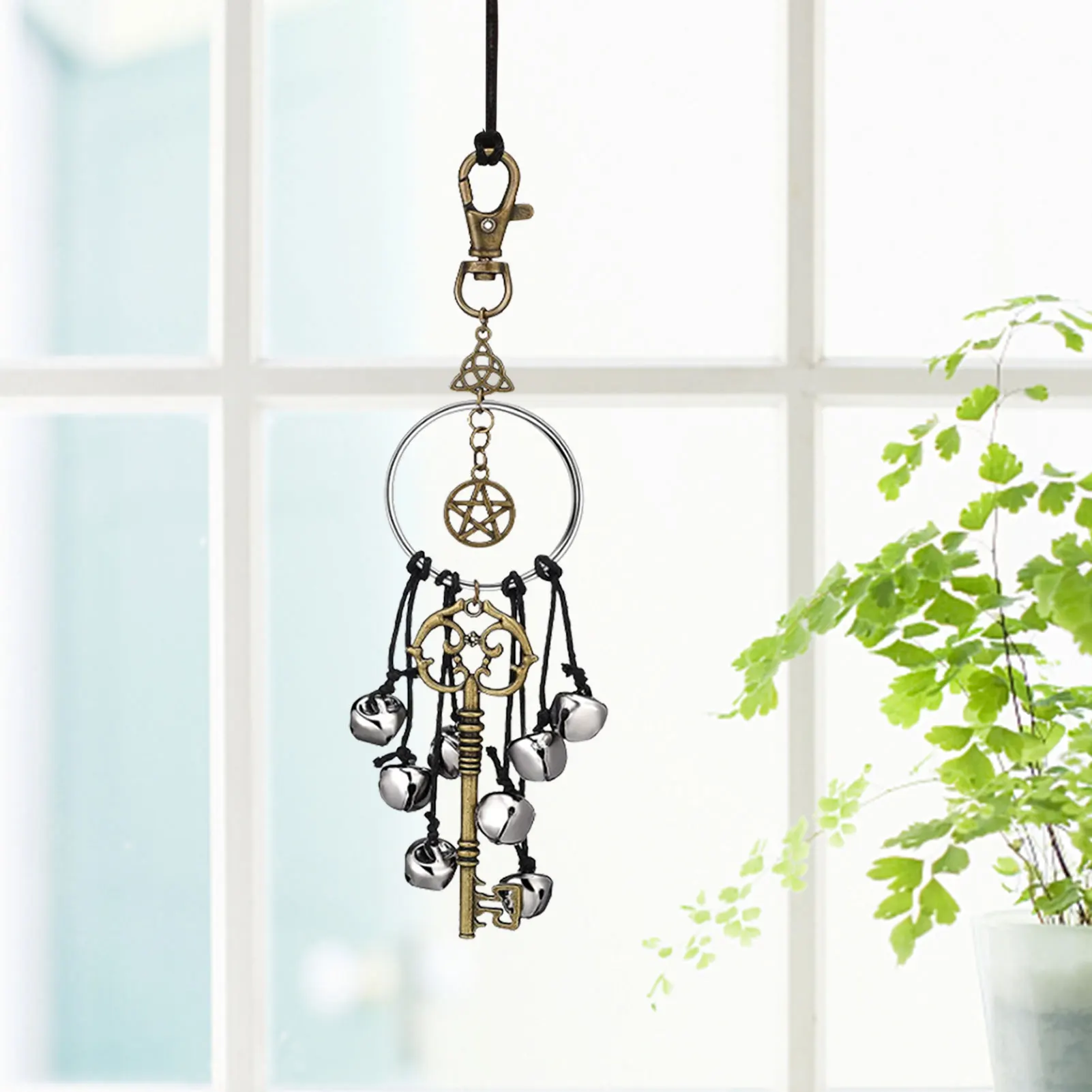 

Ведьмайские колокольчики, автомобильный подвесной колокольчик, ведьмайские колокольчики для защиты двери, домашний кухонный вокал, алтарь...