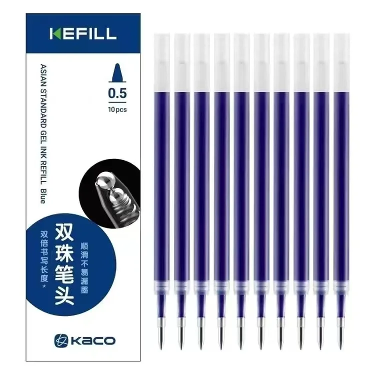 

Гелевые ручки Kaco, 0,5 мм, черные/синие/красные чернила