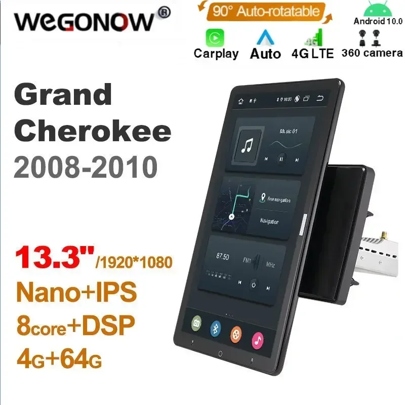 1920*1080 Ownice Android10.0 для Jeep Grand Cherokee 2008-2010 Автомобильный радиоприемник Мультимедиа