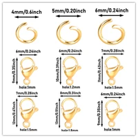 50pcslot gold color jump rings stainless steel split rings making necklace earrings bracelet jewelry accessories and parts