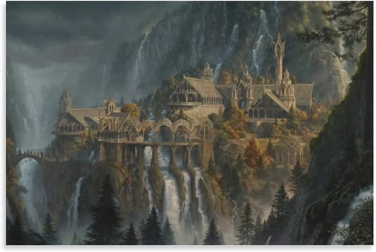 

Картина на холсте риванделл, настенный постер, Забавный домашний декор, Современная роспись, комнатный винтажный принт, картина без рамки