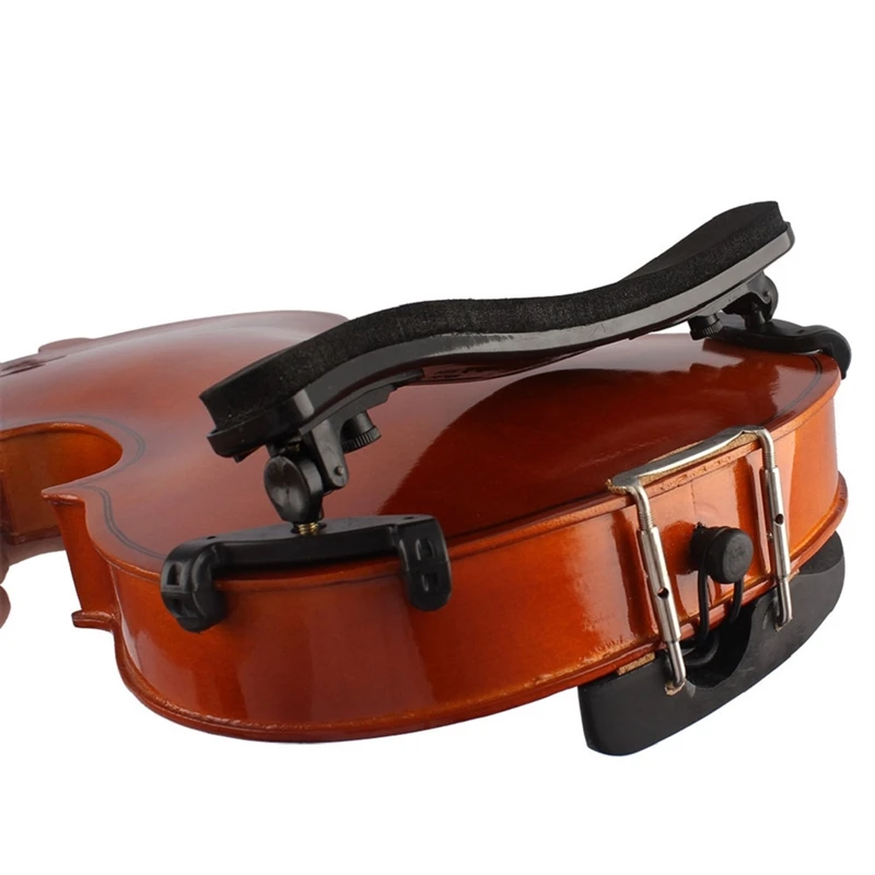 

1 Pcs Adjustable Universal Type Violin Shoulder Rest Plastic Black Padded For 3/4 & 4/4 Fiddle Acoustic Violin Accessory