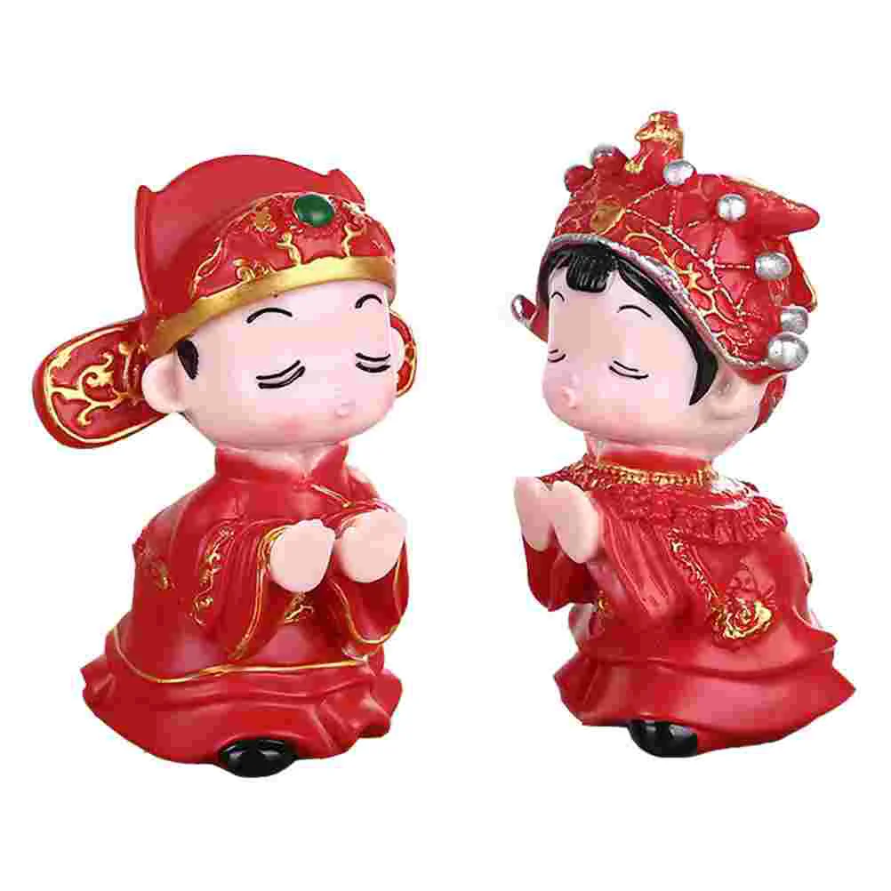 

Newcomer Pushing Hand Kiss Table Centerpieces Wedding Romantic Couple Decoration Statue Vinyl Ornament Bridegroom Adorn