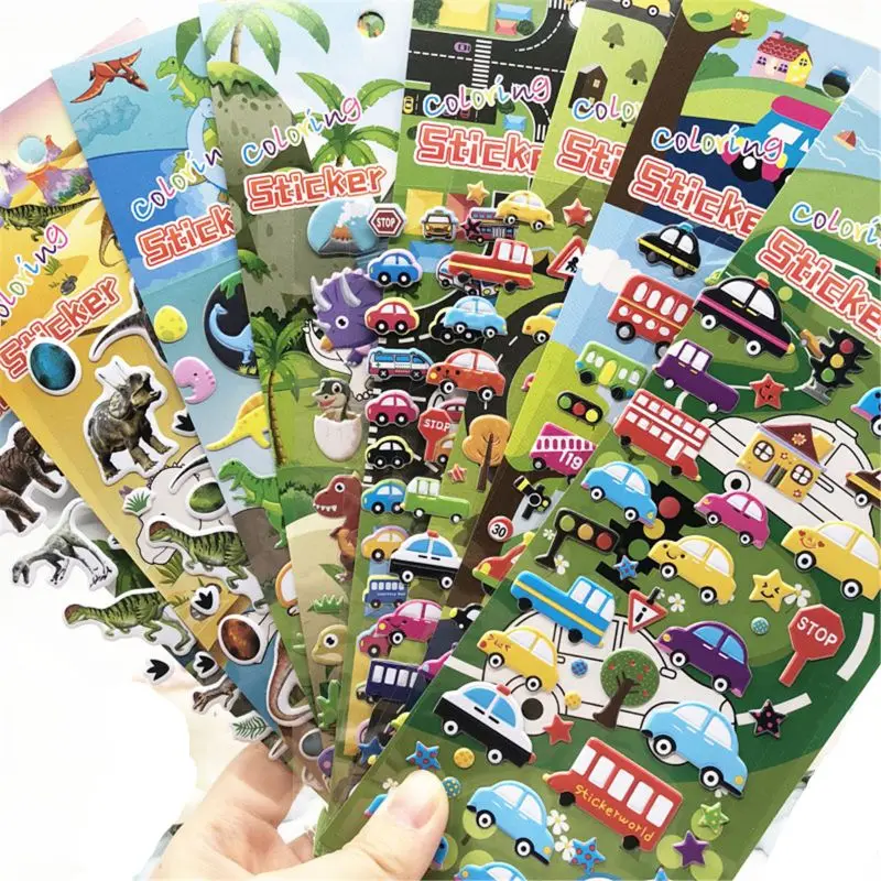 

Plastic Made Art Training Preschool Drawing Sticky Bubble Sticker with Interest Drawing Practice
