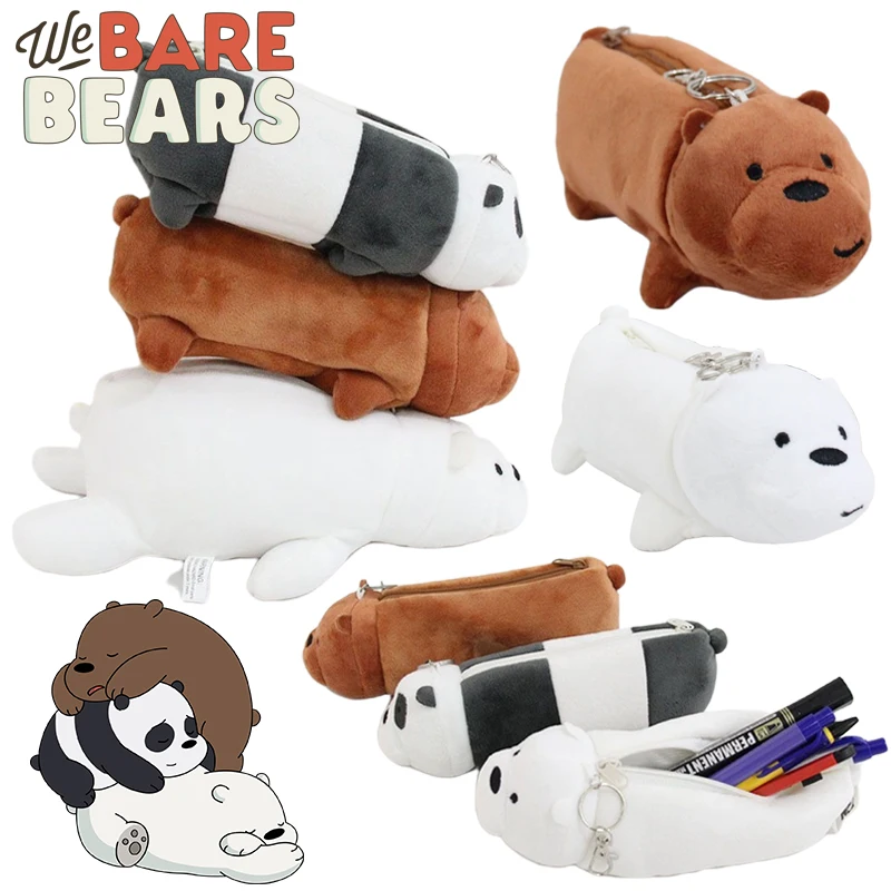 Плюшевый карандаш в виде панды с мультяшным медведем милые канцелярские