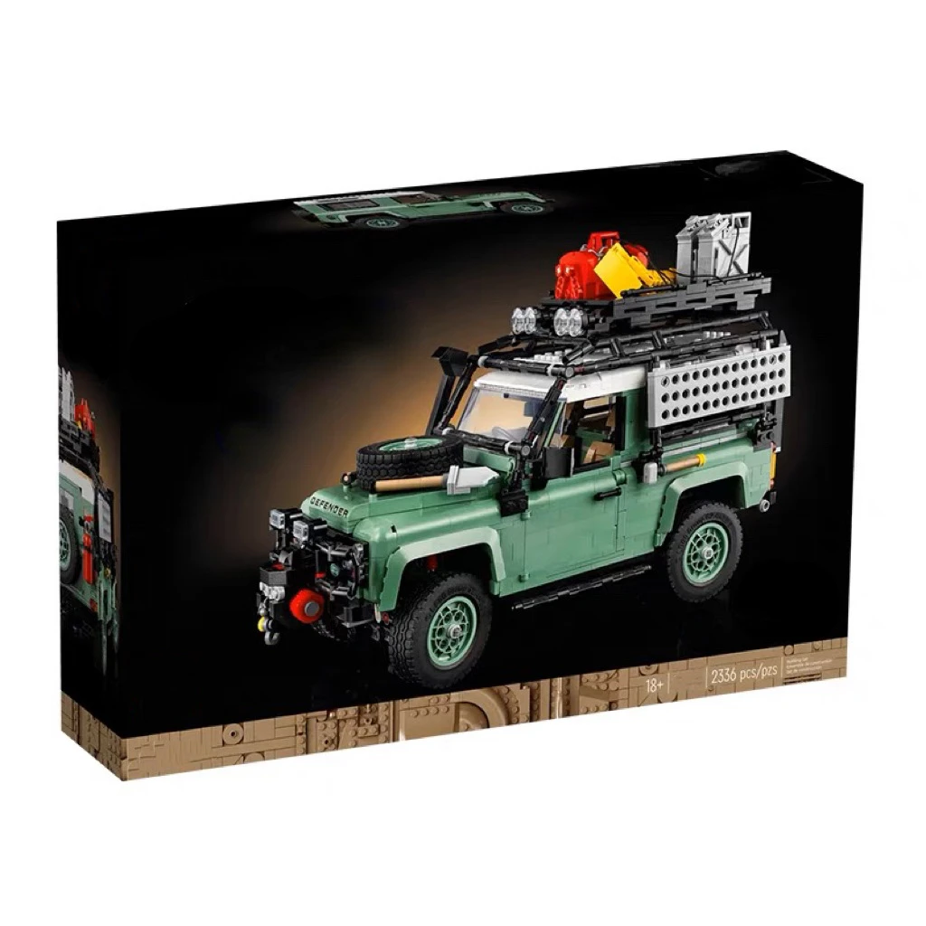 

2336pcs Classic Lands Rover Defender 90 Off-road Vehicle Car SUV ICONS 10317 Model Building Blocks Technical Toys boy kids gift