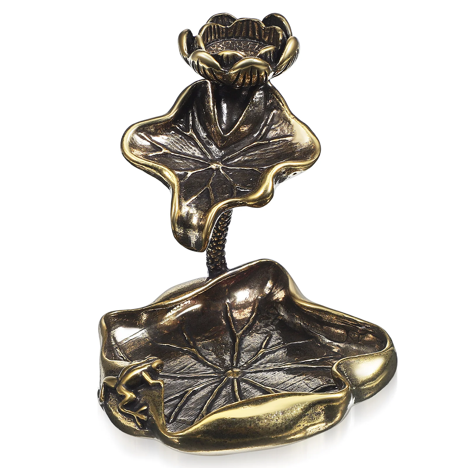 Курильница с листьями лотоса украшения для домашнего декора стола обратным