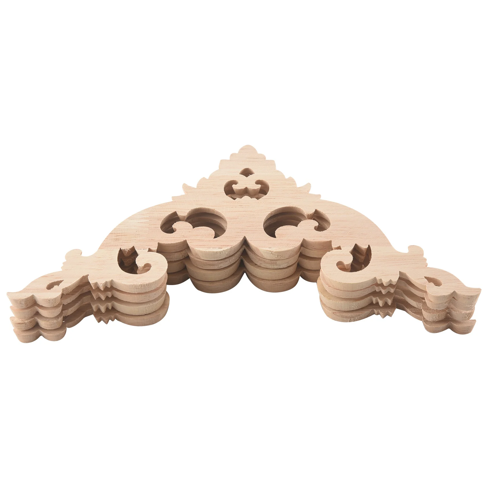 4 шт./компл. резная деревянная угловая аппликация неокрашенная рамка наклейка на