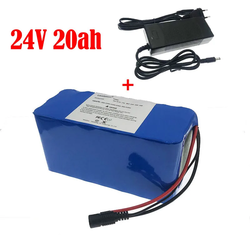 

Laudation 24V Battery 24V20ah Battery Pack 7S4P 21700 Lithium Battery Pack For Electric Bicycle Built-in 25A Bms With 2A Charger