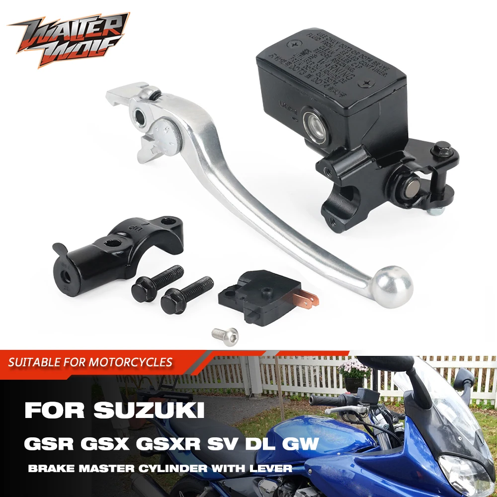 Фото Главный тормозной цилиндр SV650, резервуар, жидкостный насос для Suzuki GSR250 GSR400 GSR650 GSX1250 SV650S SV650N GS500F DL AN GW SV рычаг №1