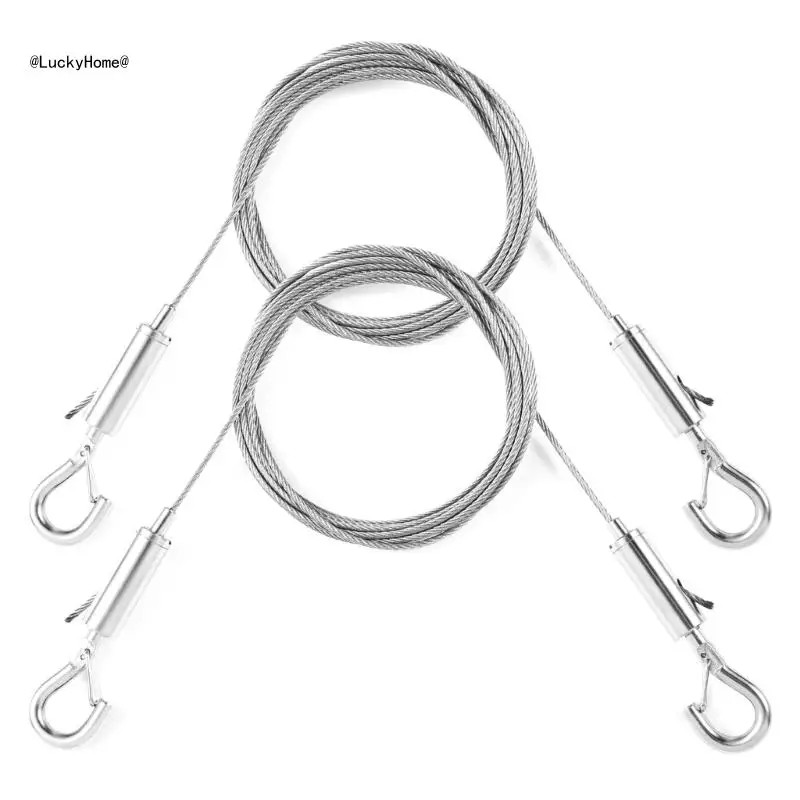

2pcs Heavy Duty Picture Hanging Wire Stainless Steel Mirror Frame Hanging Wire