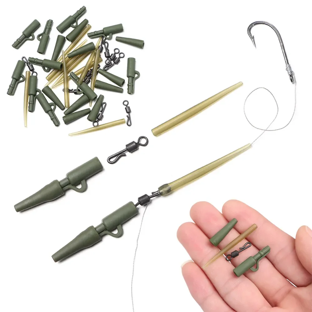 

Piece Rubber Anti Entanglement Sleeve Carp Drill Rough Fishing Tackle Carp Fishing Lead Clip Quick Replacement Rotary Tail