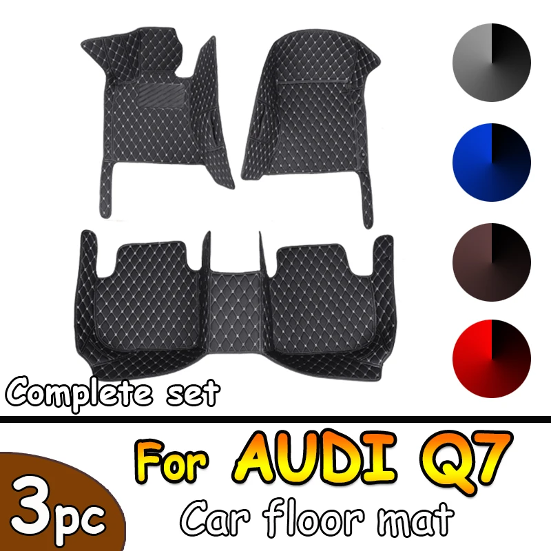 

Автомобильные коврики для AUDI Q7 (пять сидений), 2016, 2017, 2018, 2019, индивидуальные автомобильные подкладки для ног, искусственная Обложка, аксессуары для интерьера