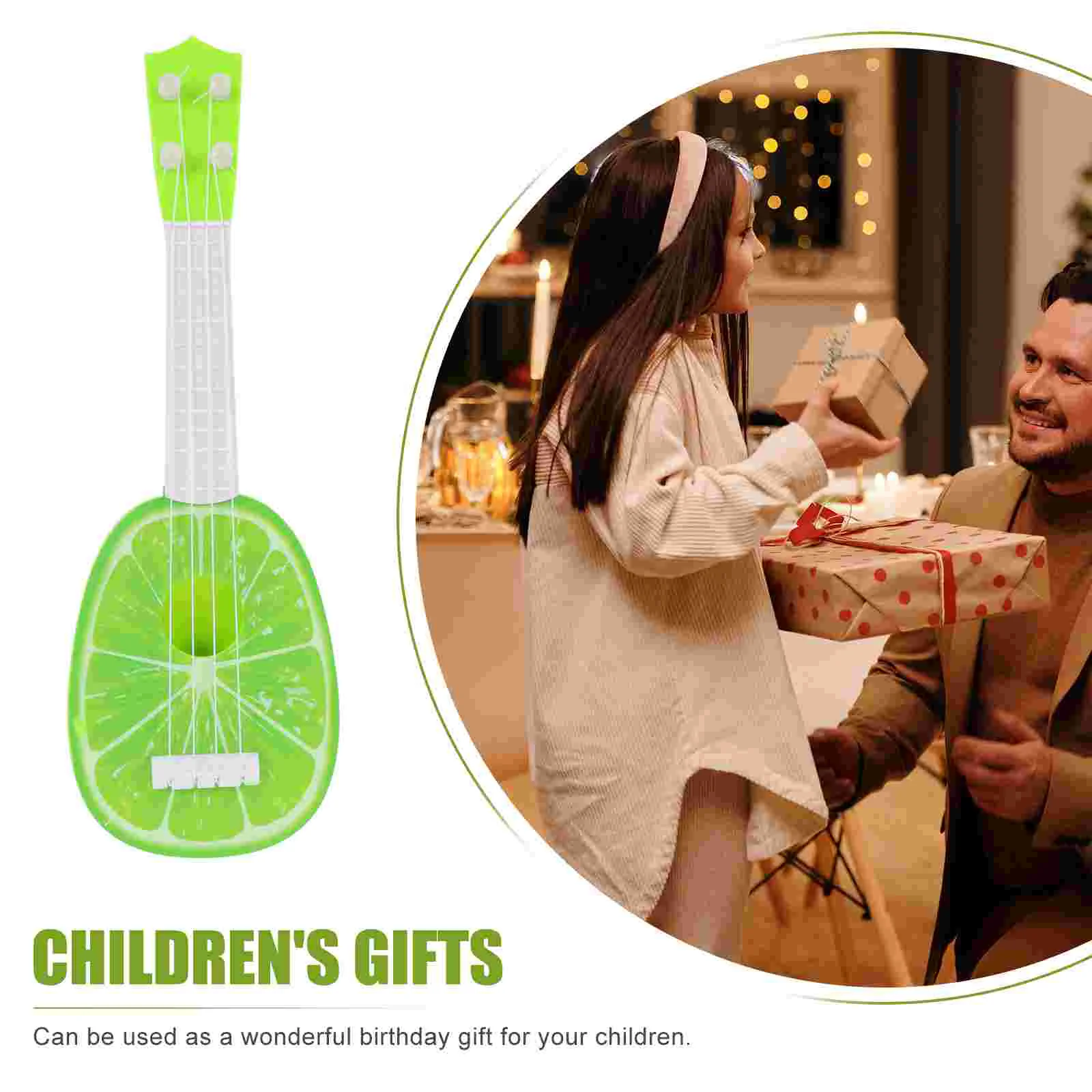 Kids Ukulele Toy Musical Mini Guitar Plaything Fruit Instrument Plastic Imitated Gift Children Beginners enlarge