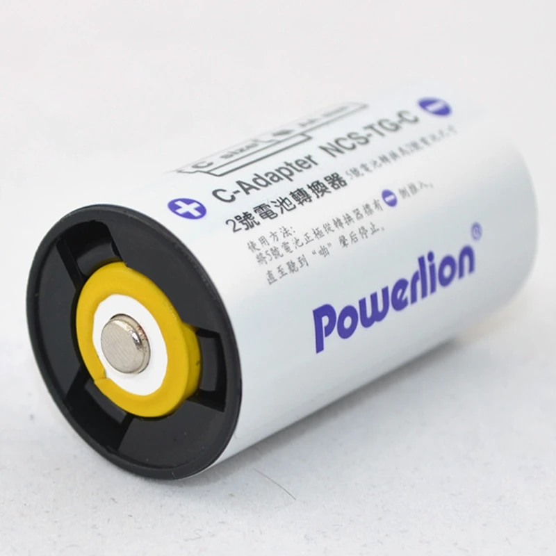 Адаптеры для батарей Powerlion размера C размеры от AA до