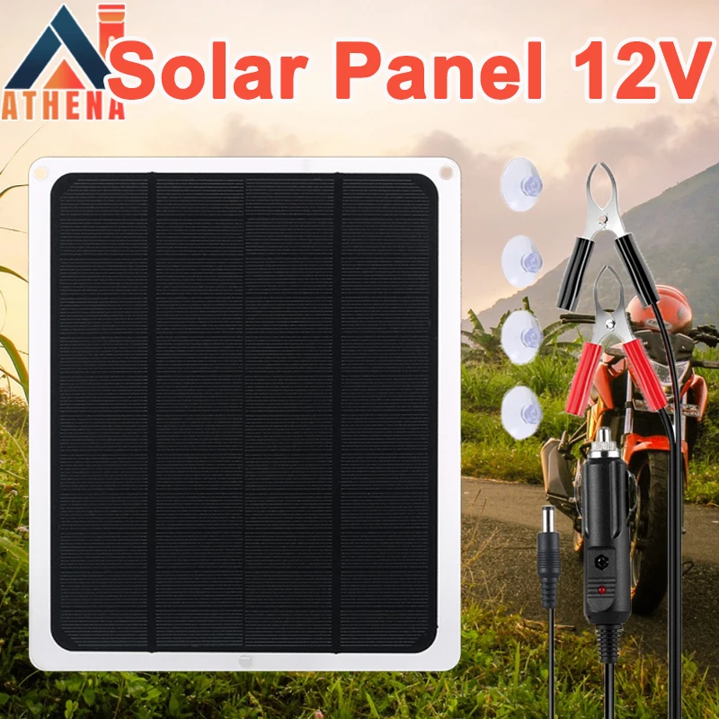 

40W Solar Panel Kit 12V Car Solar Batter Trickle Charger Outdoor Portable Solar Power Trickle Charging Kit for Motorcycle RV Car