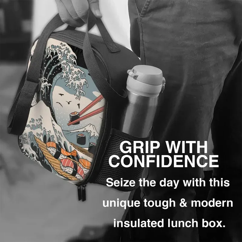 Большая суши волна лодка термальная изолированная сумка для ланча японский