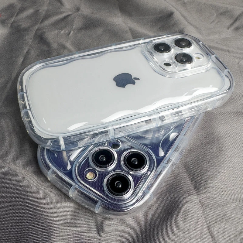 

Овальный прозрачный чехол Ottwn с подушкой безопасности, противоударный чехол для iPhone 11 12 13 Pro Max 14 X XS Max Xr 7 8Plus, мягкая крышка для защиты объектива