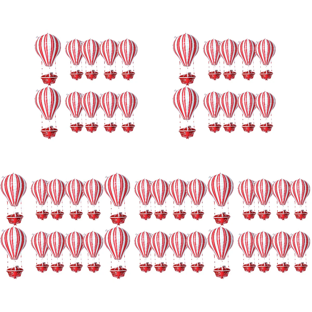 

50 Air Balloon Decor Aluminum Film Balloons Birthday Party Decor