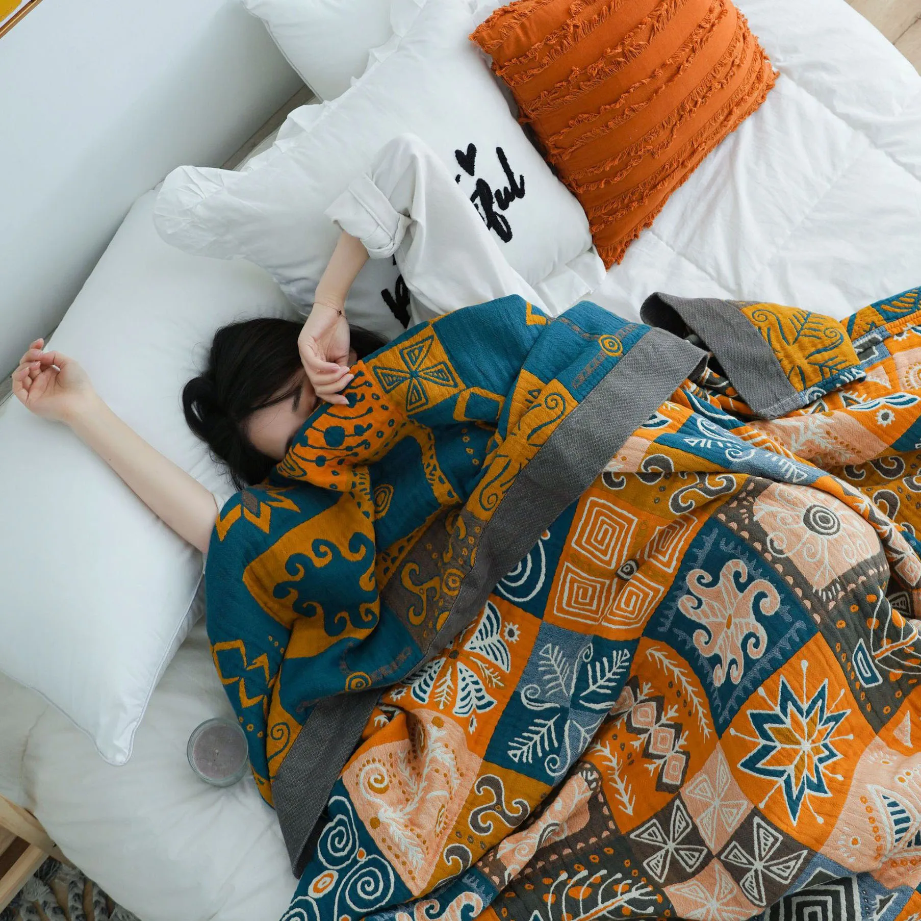 

Bohemia blanket and throws 100% Cotton sofa Towel summer cool quilt double single Leisure blanket nap bedspread home decor cover